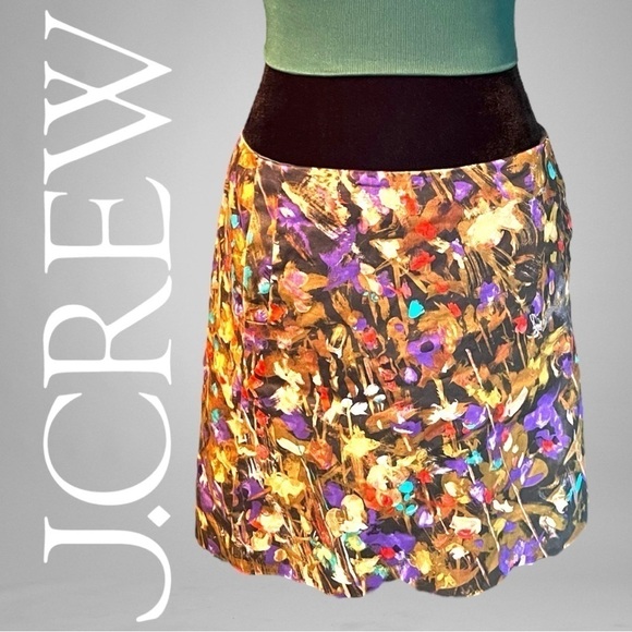 J. Crew Impressionist Mini Skirt - Picture 1 of 5